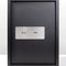 Equal 55L key lock safe front view with stainless steel plate