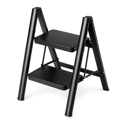 Equal 2-Step Foldable Step Ladder - carbon steel, 150kg capacity, 3-year warranty