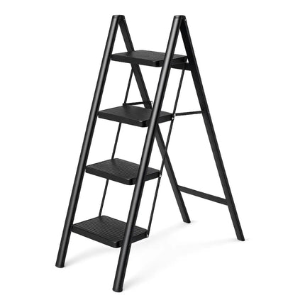 Equal 4 Step Foldable Step Ladder - carbon steel, 150kg capacity, 3-year warranty