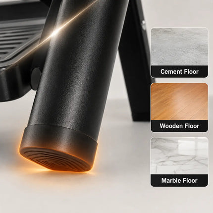 Equal 2 step ladder anti-skid rubber foot - safe on cement, wooden and marble flooring