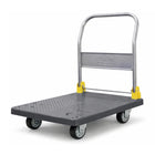 Equal 200kg Foldable Platform Trolley Grey PVC Anti-Slip Surface PU Wheels India