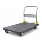 Equal 600kg Heavy Duty Foldable Platform Trolley Grey PVC 5-Wheel System PU Wheels India