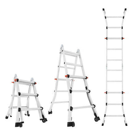 10 ft. aluminium multipurpose ladder with wheels