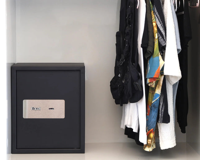 Equal Manual 48L Safe Locker | Mechanical 2-Key Lock + No Battery Required | Black