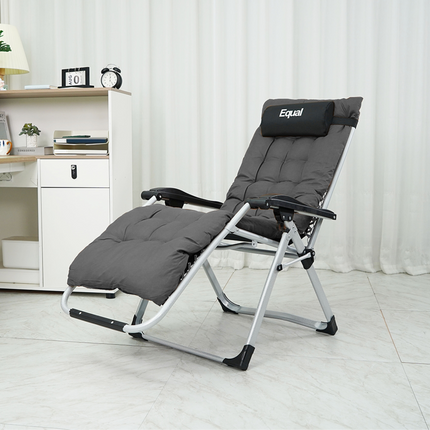 Equal Mild Steel Zero Gravity Reclining Lounge and Folding Recliner Chair (Steel Grey)