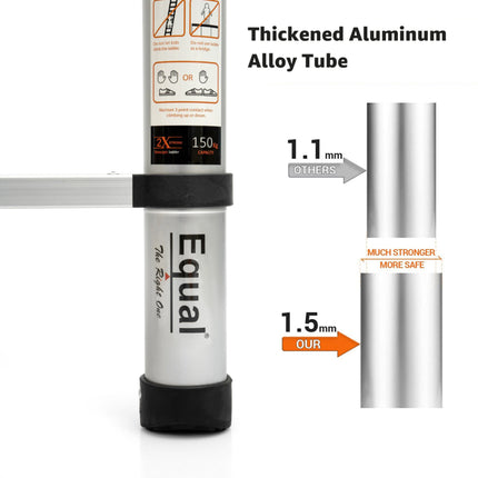 6.5 ft. telescopic ladder aluminium sheet thickness