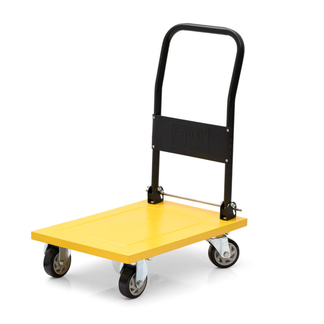 Equal 150 kg Load Capacity Yellow Folding Platform Trolley