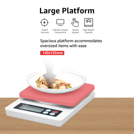 Equal 10Kg Kitchen Scale Multipurpose Portable Electronic Digital Weighing Scale