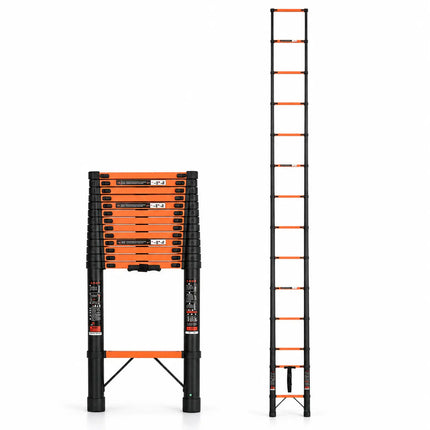 Equal 18 FT Carbon Steel Telescopic Ladder – 150kg EN131