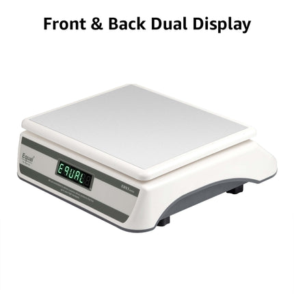 Equal 40kg Capacity Electronics Digital Table Top Kitchen Weighing Scale, 250x300mm