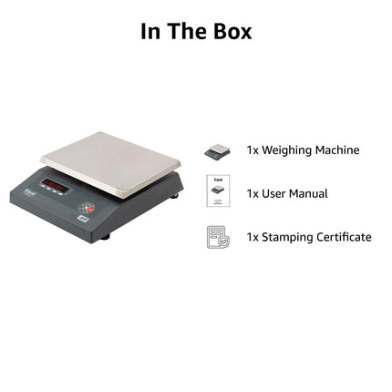 Equal 20/40kg Capacity Electronics Digital Table Top Kitchen Weighing Scale; 240x280mm