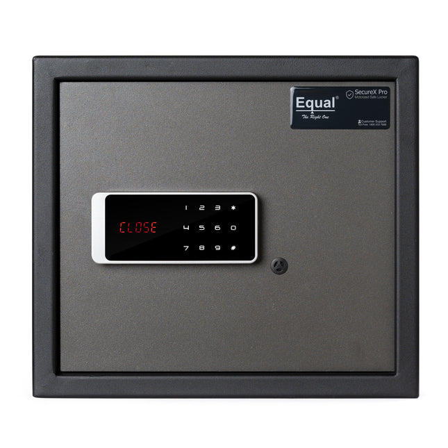Equal 32L SecureX Pro Digital Safe Locker with Touchpad and Motorized Locking Mechanism - Black