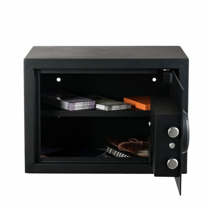 Equal SecureLite 20L Safe Locker | Digital Pincode + Emergency Key + Anti-Saw Bolts | Matte Black