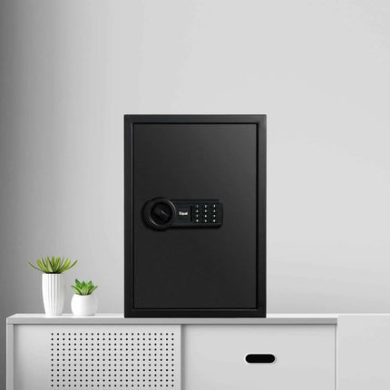 Equal SecureLite 55L Safe Locker | Digital Pincode + Emergency Key + Anti-Saw Bolts | Matte Black