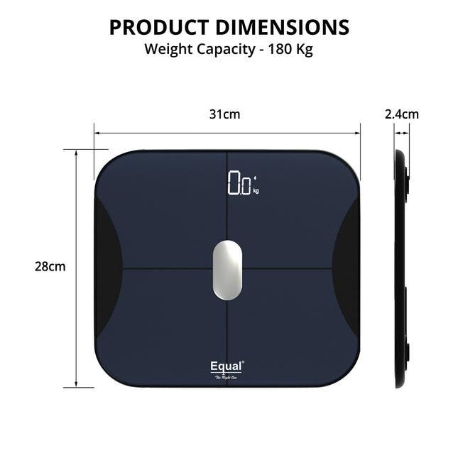 Equal Bluetooth Smart BMI Scale – FITINDEX App Compatible