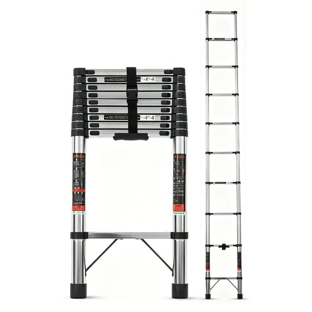 Equal 13 FT Stainless Steel Telescopic Ladder – 150kg EN131