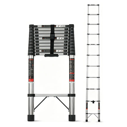 Equal 14 FT Stainless Steel Telescopic Ladder – 150kg EN131
