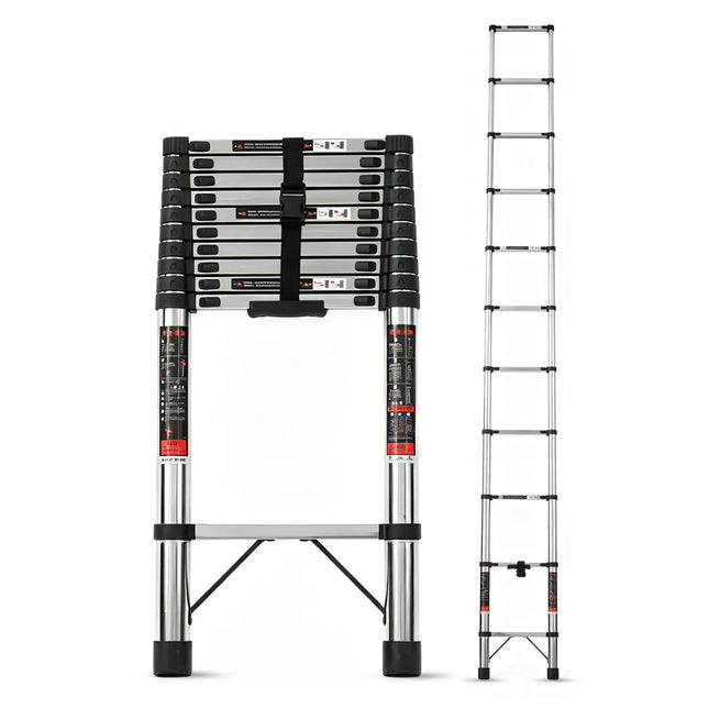 Equal 14 FT Stainless Steel Telescopic Ladder – 150kg EN131