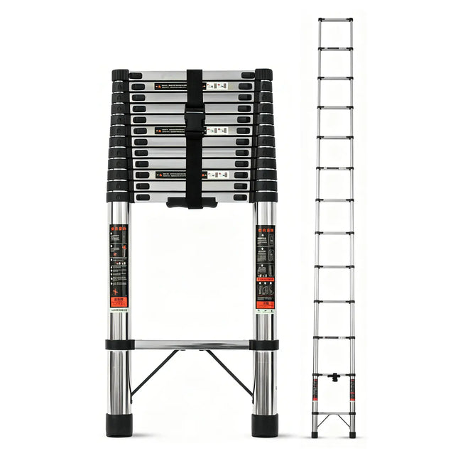 Equal 16.5 FT Stainless Steel Telescopic Ladder – 150kg EN131