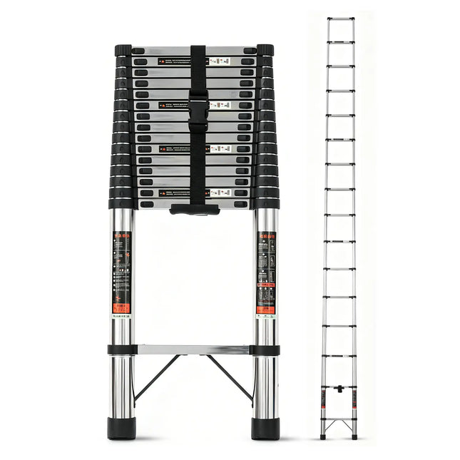 Equal 20.5 FT Stainless Steel Telescopic Ladder – 150kg EN131