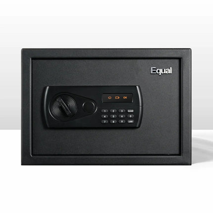 Equal SecureX 20L Digital Safe Locker Black with PIN keypad – secure locker for home and office use
