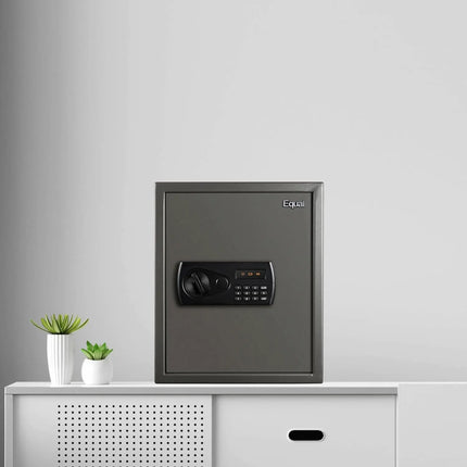Equal SecureX 48L Digital Safe Locker Grey in use – ideal home and office safe for cash and valuables