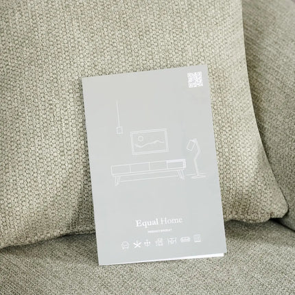 Equal DrapeLux 1 Seater Motorized Recliner Sofa - Light Green Fabric, Extra Back Support, Eucalyptus Wood Frame, 5-Year Warranty