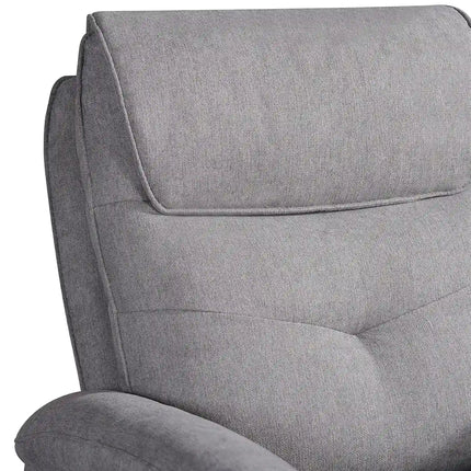 Equal Vero Relax 1 Seater Motorized Recliner Sofa - Dark Grey Fabric, Extra Back Support, Eucalyptus Wood Frame, 5-Year Warranty