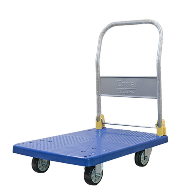 150 kg Load Capacity Blue PVC Folding Platform Trolley