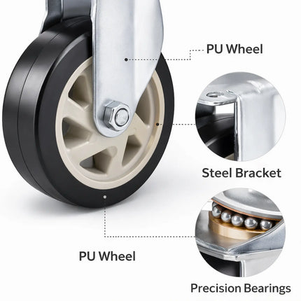 equal platform trolley heavy duty wheels