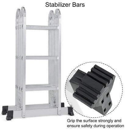 equal multipurpose ladder with solid grip ensure safety in ladder