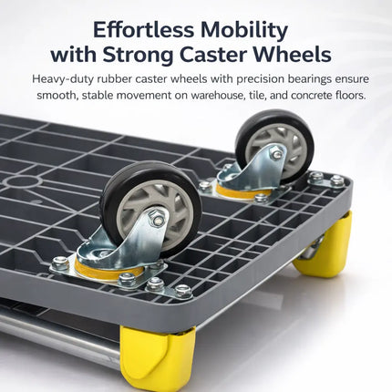 Heavy duty swivel caster wheel used in Equal platform trolley